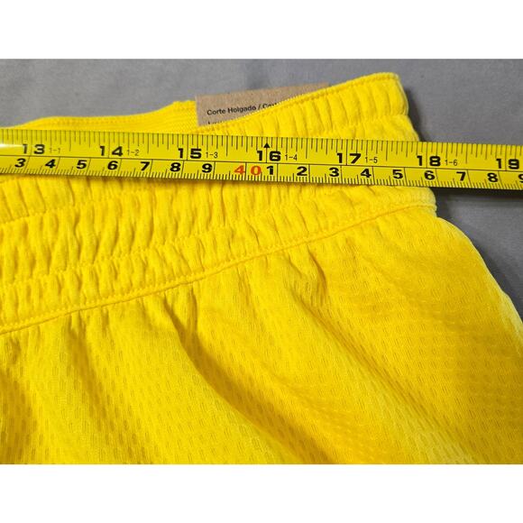 Nike Sz 2XL Yellow Dri-Fit Loose Fit Mid Length Basketball Shorts - Picture 5 of 7